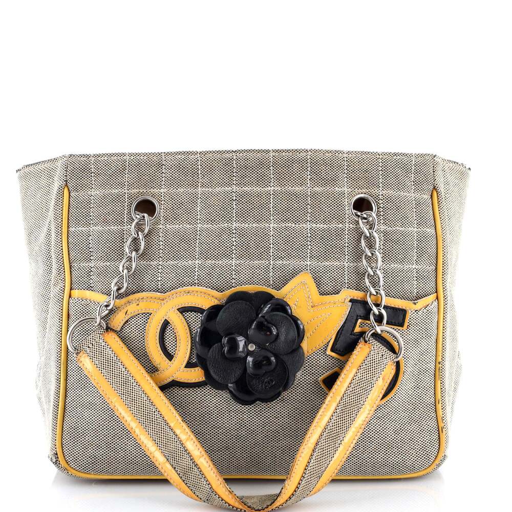 Chanel Camellia No.5 Chocolate Bar Tote #270433C40B